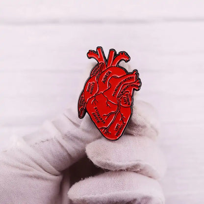 Anatomical Heart Enamel Pin