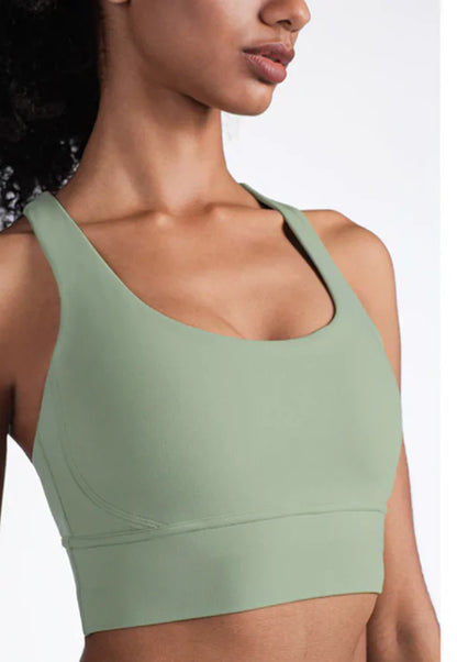 Breathable Fabric Nylon Yoga Tops