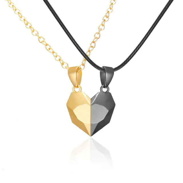 Magnetic Heart Couple Necklace