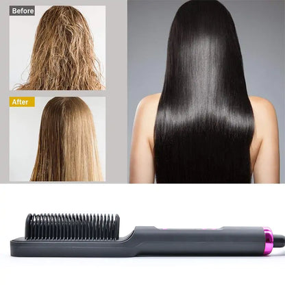 Straightening And Curly Iron Brush