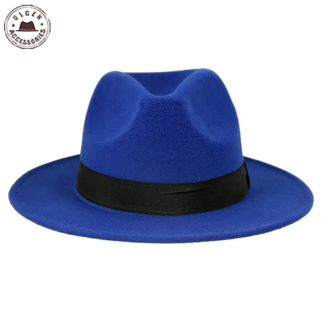 Vintage Unisex Wool Jazz Fedora Hat