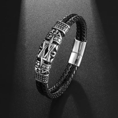 Classic Hand Woven Multi-Layered Leather Bracelet