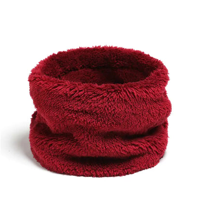 Solid Thick Plush Ring Scarf