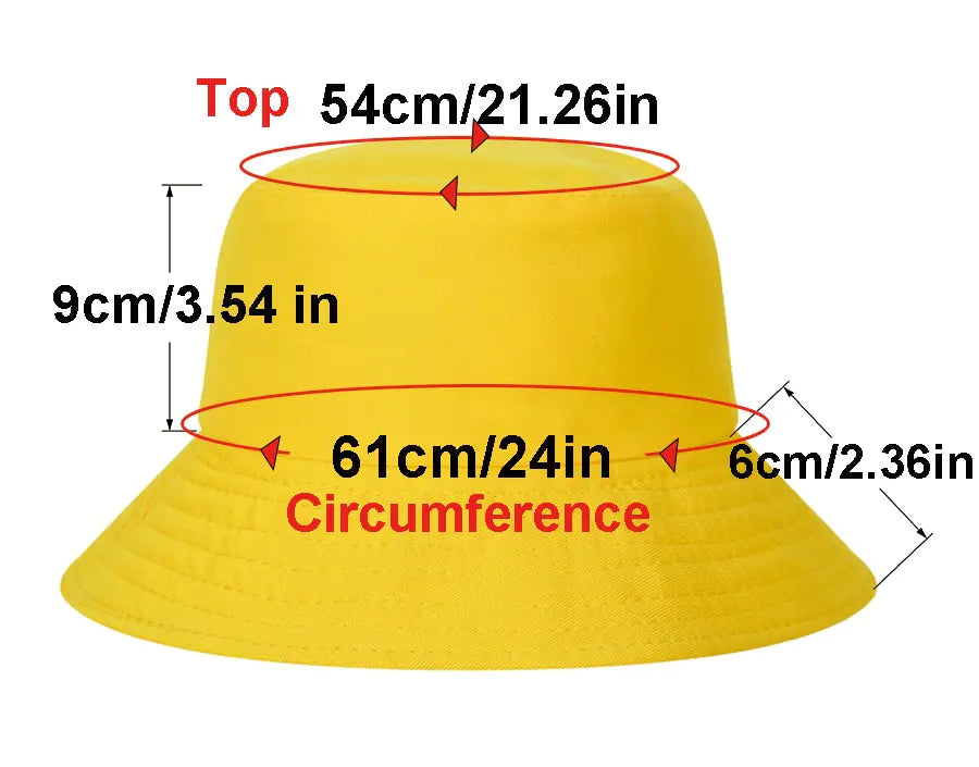 Reversible Cotton Bucket Hat - Unisex, Outdoor Fisherman Cap for Beach and Fishing, Available in Multiple Styles