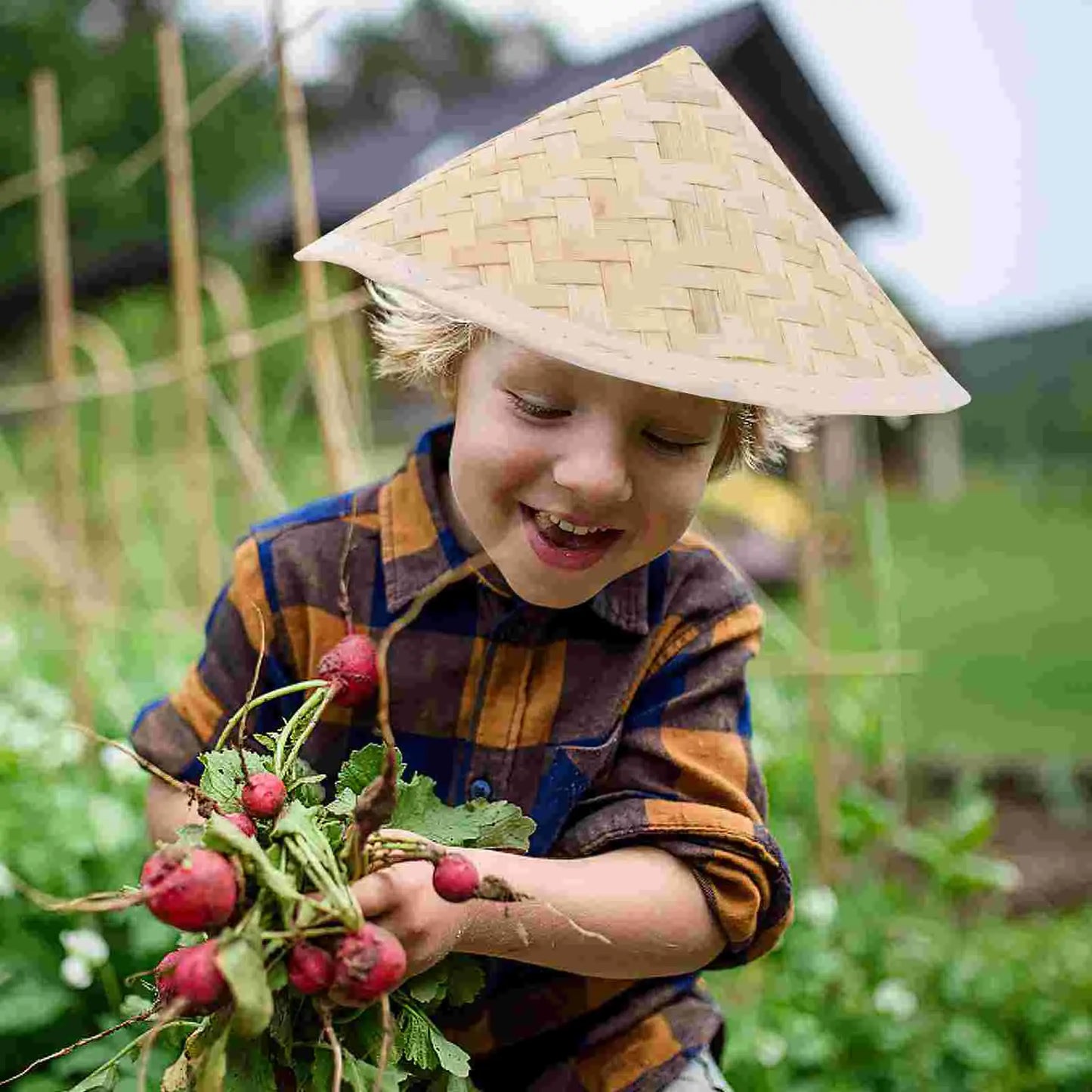 Bamboo Sun Hat Asian Style