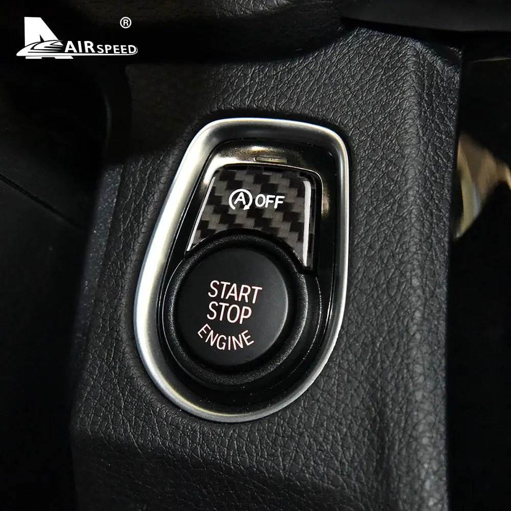 Carbon Fiber Car Engine Start Stop Button