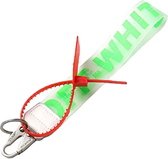 Off White Silicone Keychain