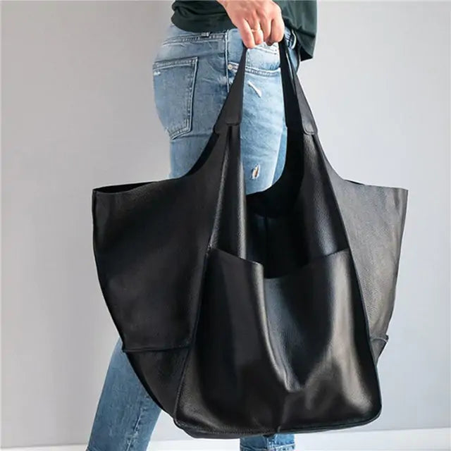 Retro Luxury Shoulder Bag: Casual PU Leather Tote