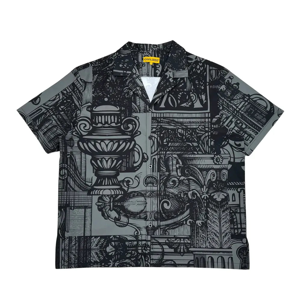 Civilized Tribal Print Shirt and Shorts Set