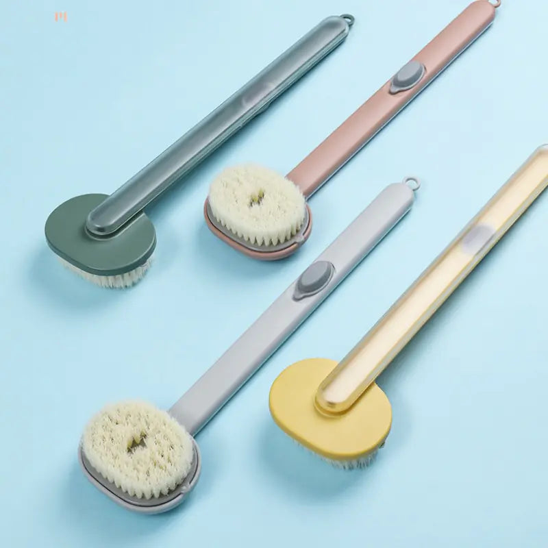 Long Handle Liquid Bath Brush Bathroom Body Brushes Back Body Bath Shower