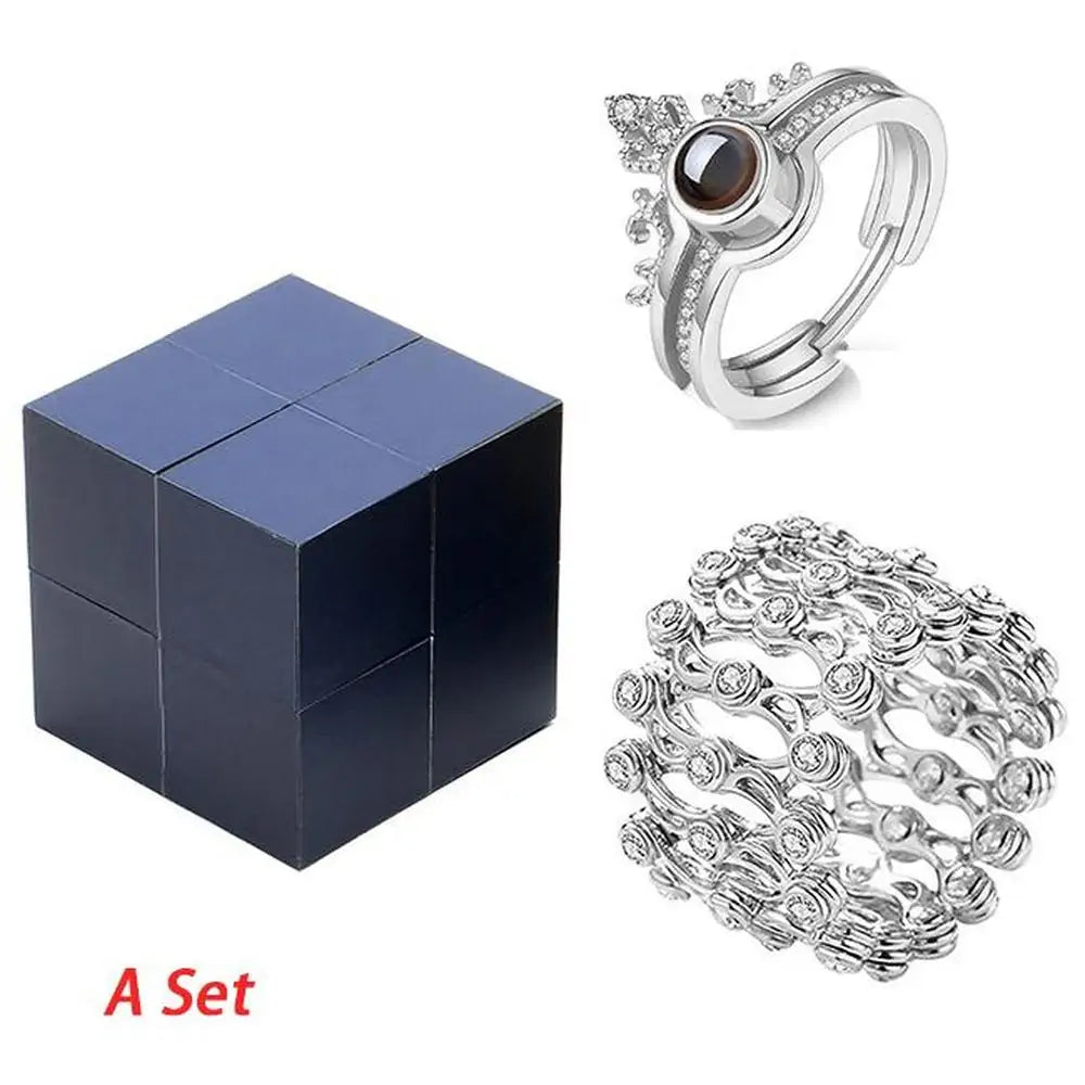 100 Language I Love You Rings Set