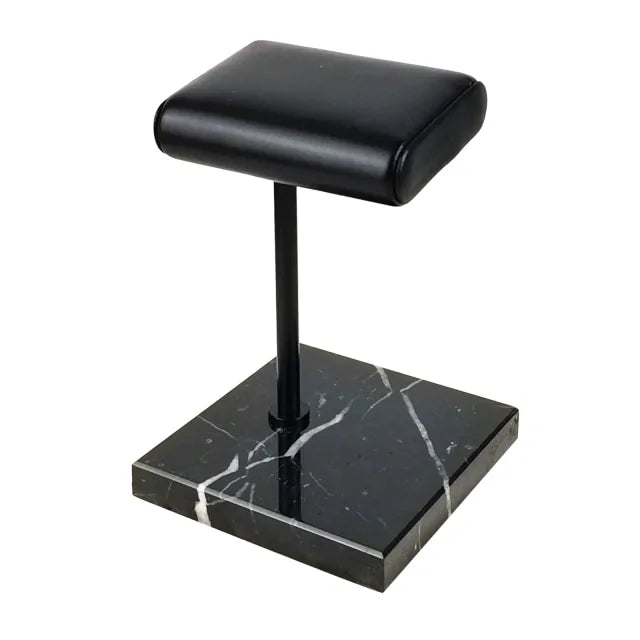 Marble and PU Leather Watch Holder Stand e