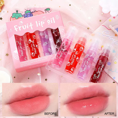 4 n 1 Transparent Roll-on Lip Oil