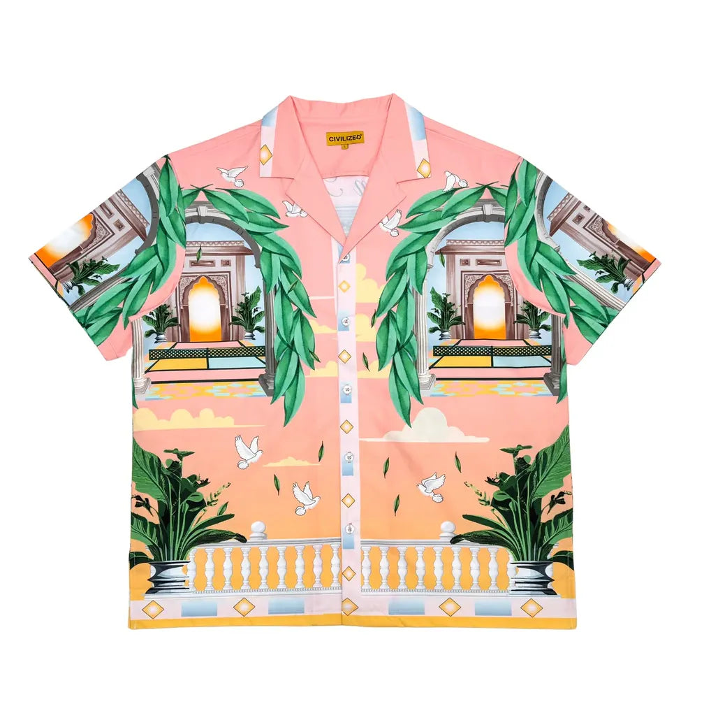 Civilized Mens Maison Blanche Tennis Club Shirt and Shorts Set