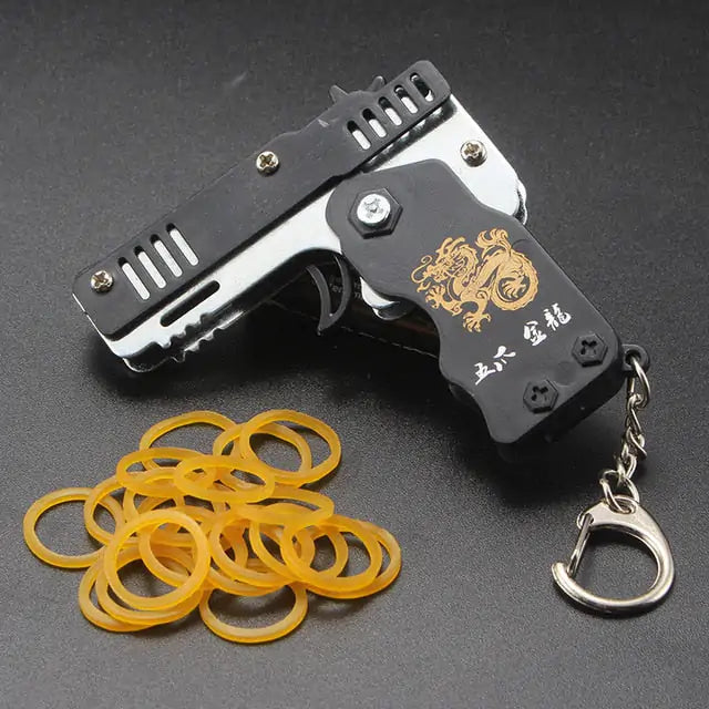 Metal Toy Gun Keychain