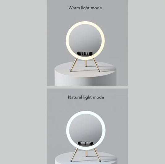LED Mirror Alarm Wireless Charger