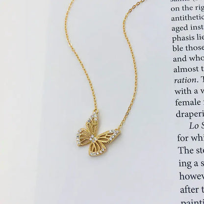 Clavicle Chain Butterfly Necklace