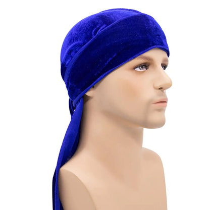 Solid Color Velvet Long Tail Durags