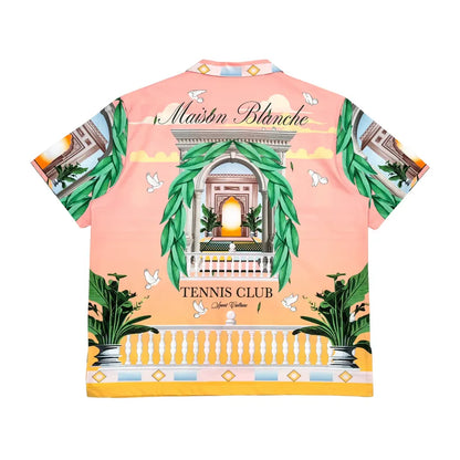Civilized Mens Maison Blanche Tennis Club Shirt and Shorts Set