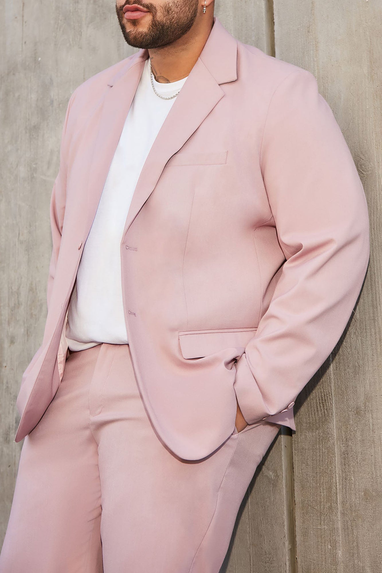 The Modern Stretch Suit Jacket - Pink