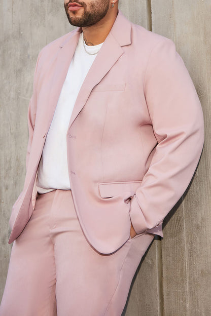 The Modern Stretch Suit Jacket - Pink