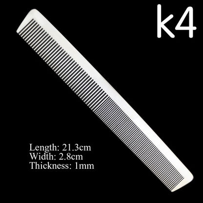 Stainless Steel Silver Barber Comb