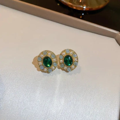 Winter Color Crystal Earrings