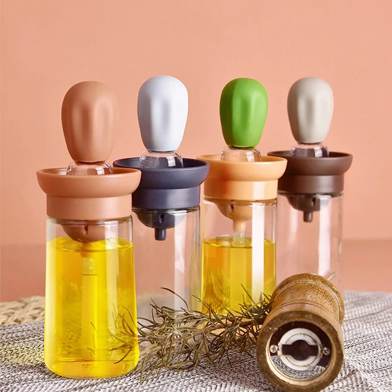 Multi-function Oil Dispenser with Silicone Brush f