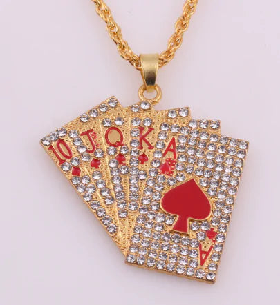 Playing Cards Pendants Necklaces