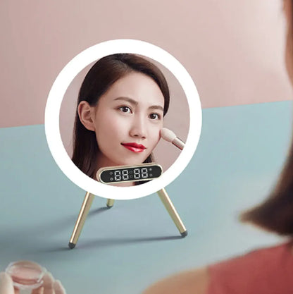 LED Mirror Alarm Wireless Charger