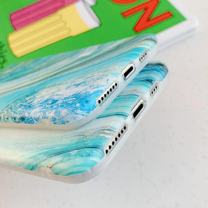 Sea Marble Color Case