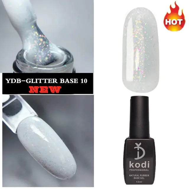 2 in 1 Glitter Nail Polish Base