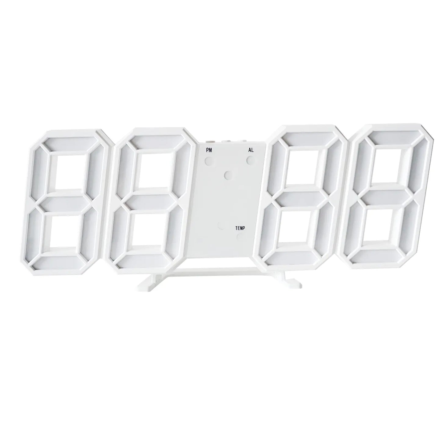 Creative 3D LED Digital Wall Clock with Sound Control