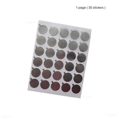 Round Resin Agate Stone Nail Color Palette Gel Polish