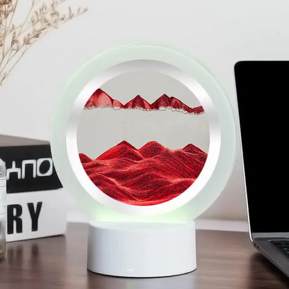 7 Colors USB Sandscape Table Lamp