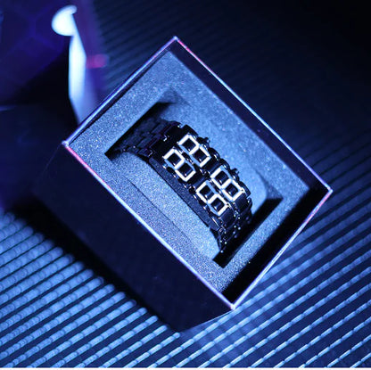 LED Mirror Lava Electronic Watch