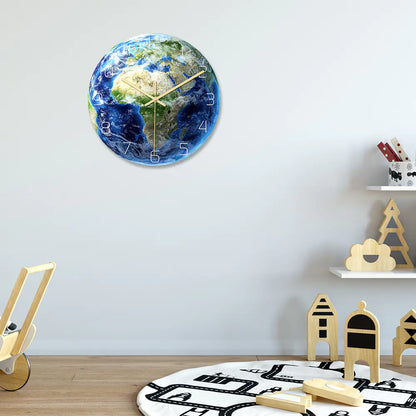 Glow-in-the-Dark African Wall Clock with Silent Mechanism