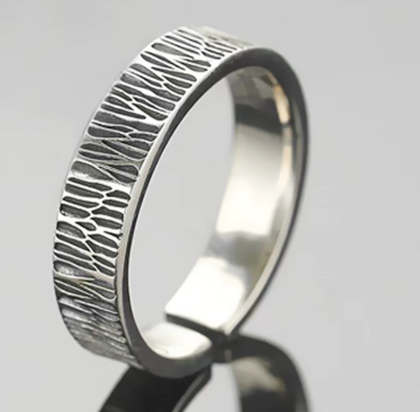 Simple Vintage Black Stainless Steel Men's/Women's Rings