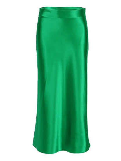 High-Waist A-Line Skirt