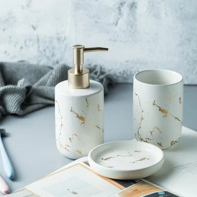 Nordic Matte Bathroom Accessories Set