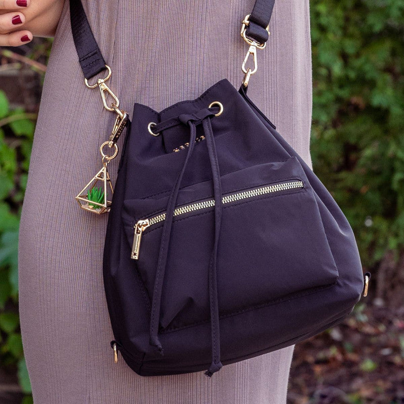 Aries 3-Way Convertible Bucket Bag