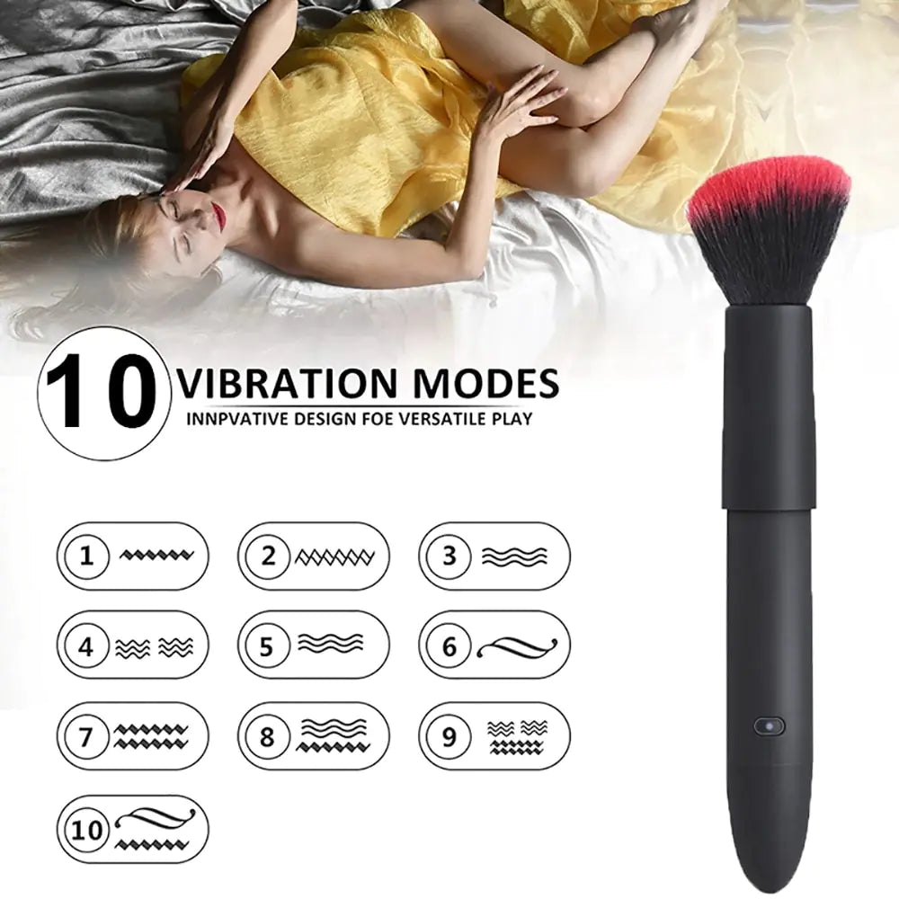 Vibrators Makeup Brush Dildos G-Spot Clitoral Stimulator