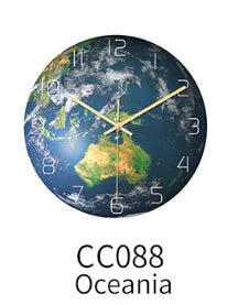 Glow-in-the-Dark African Wall Clock with Silent Mechanism