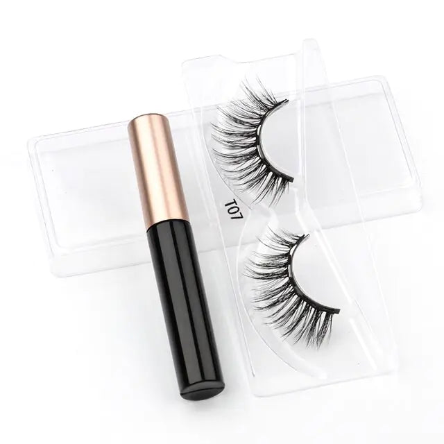 New 1/3Pairs Magnetic Eyelashes False Lashes