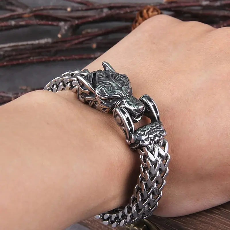 Wolf's Head Bracelet