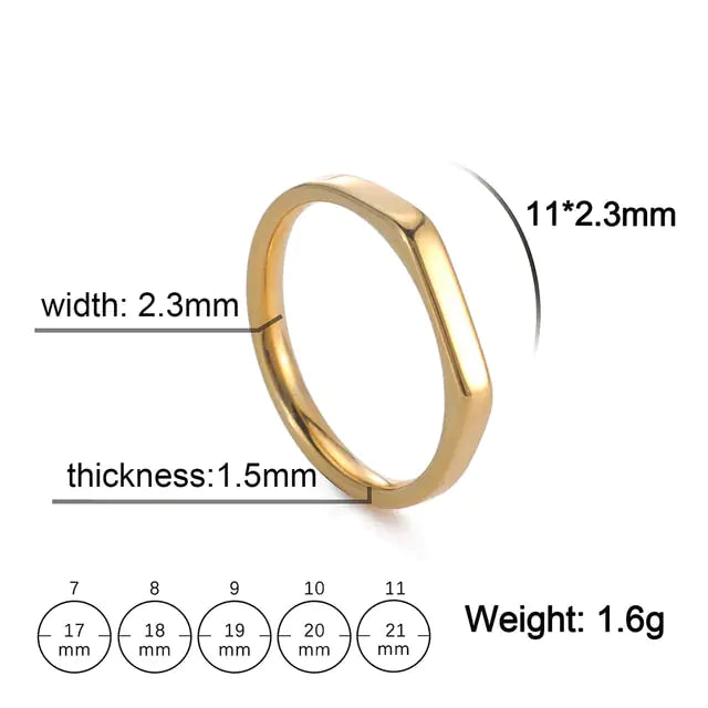 Stainless Steel Couple Ring