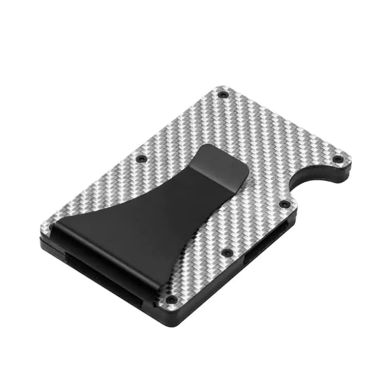 Customizable Metal Aluminum Carbon Fiber Wallet with Money Clip and RFID Card Holder