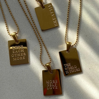 New Stylish Hiphop Word Pendant Necklace