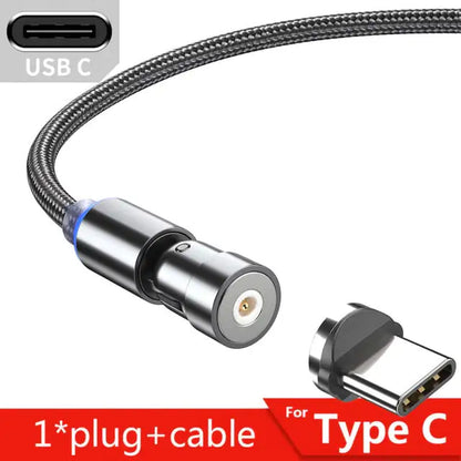 Magnetic Cable For Micro, USB Type C, and IOS Charger Fast Charging