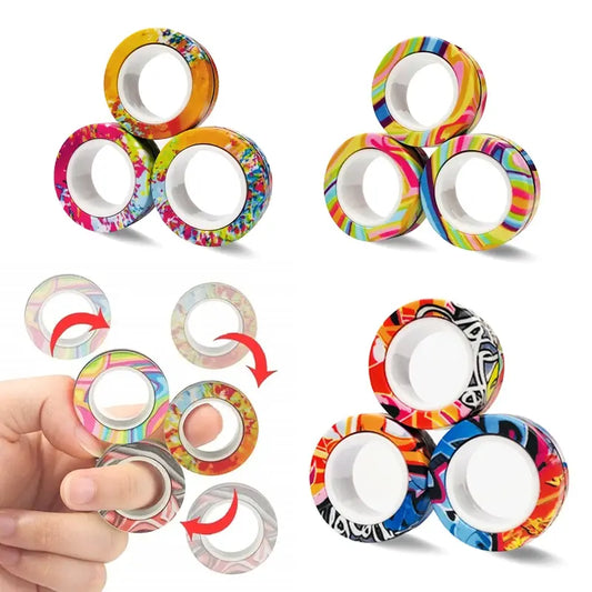 3Pcs Magnetic Rings Anti-Stress